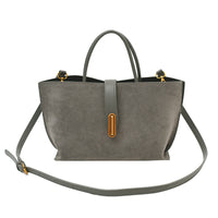 Gray suede